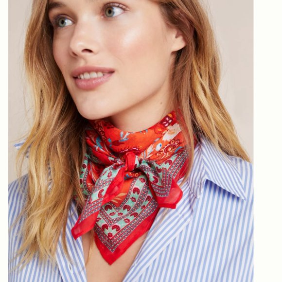 Anthropologie Accessories - Anthropologie Coral Buttercup Bandana